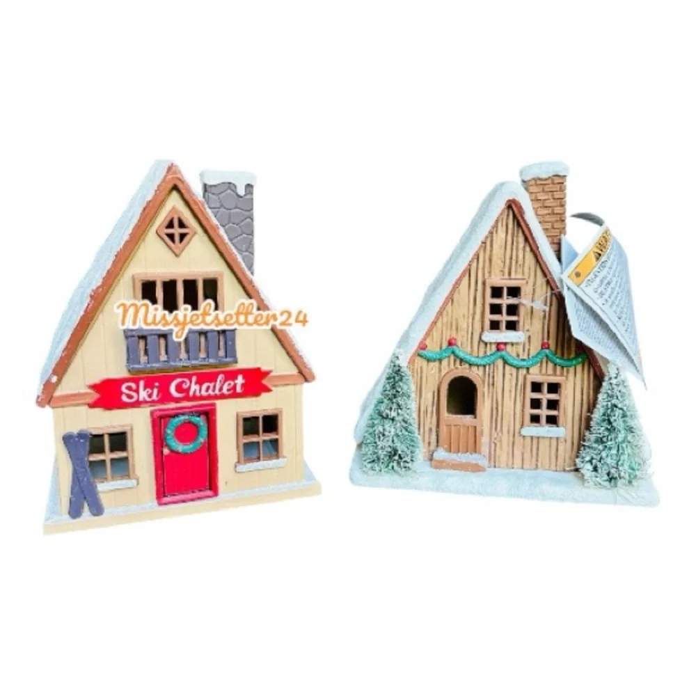 NWT Target Bullseye Playground Set of 2 Light Up Christmas Village 2025